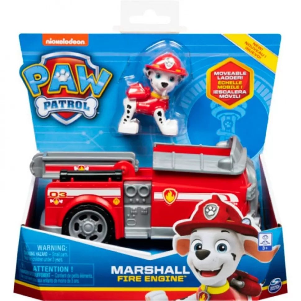 Brinquedos Patrulha Pata Patrulha Pata Veiculo E Figura Marshall< Brinquedos De Carros