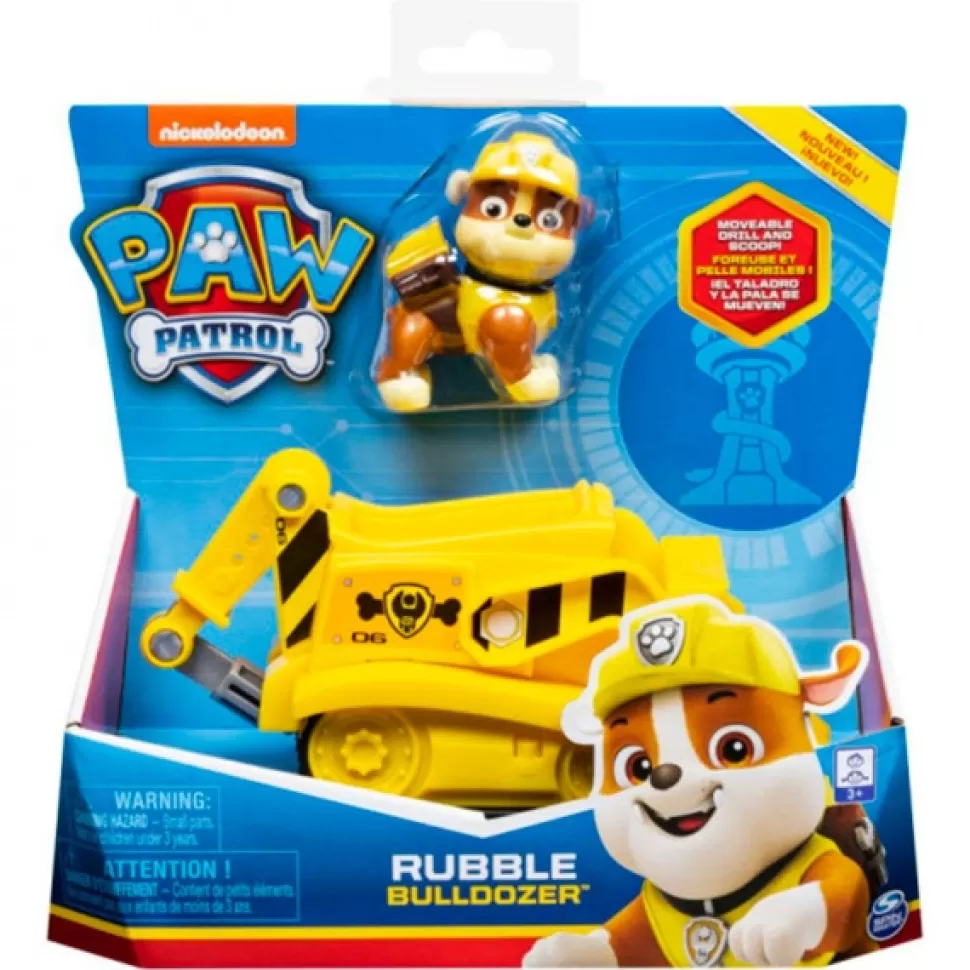 Brinquedos Patrulha Pata Patrulha Pata Veiculo E Figura Rubble< Brinquedos De Carros