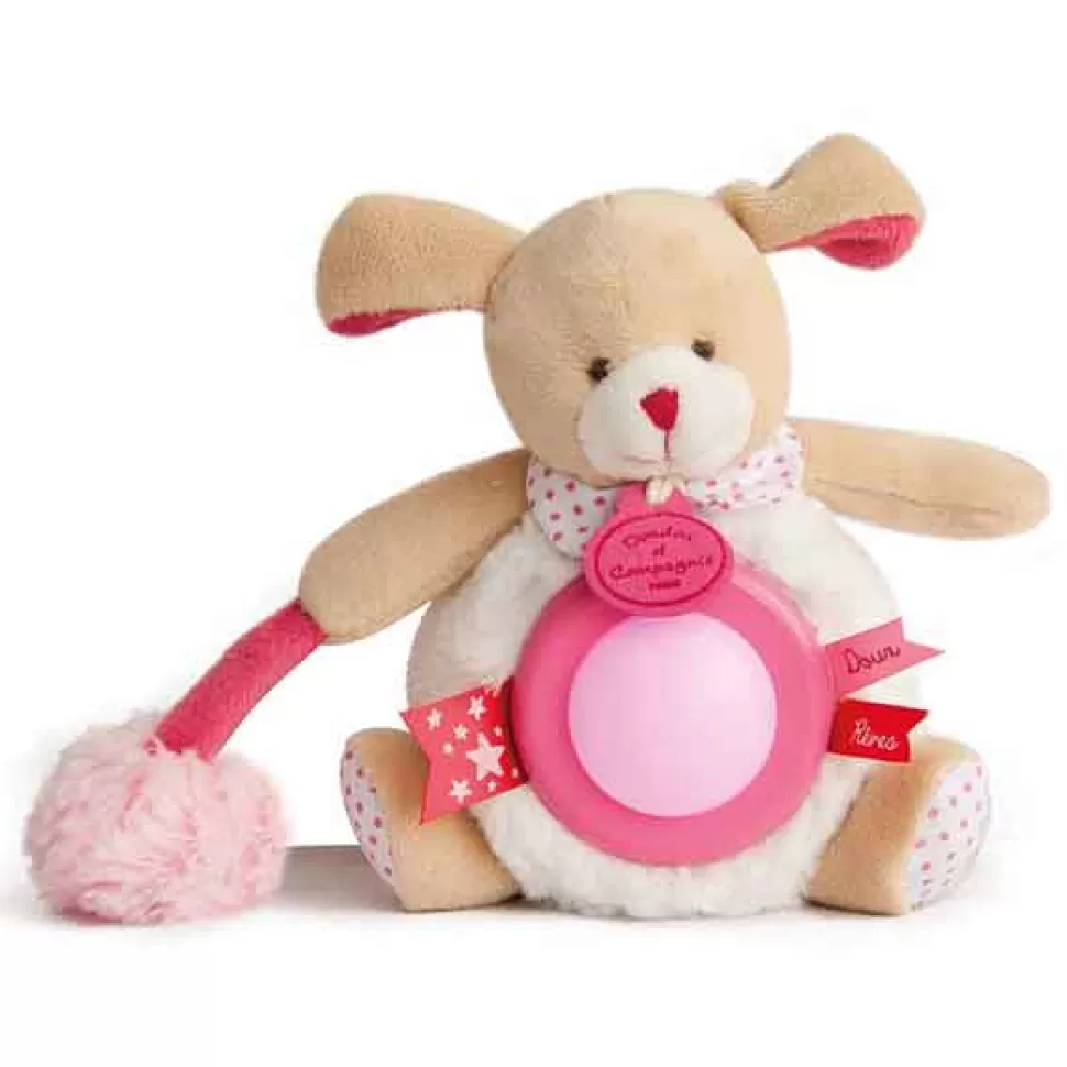 Fashion Brinquedos Doudou Et Compagnie Peluche Com Luz Tons Rosa