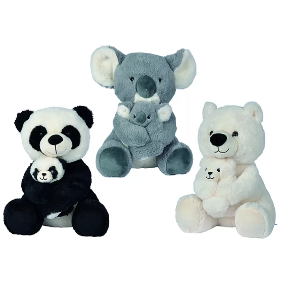 Clearance * Peluche Mae Com Bebé 28Cm