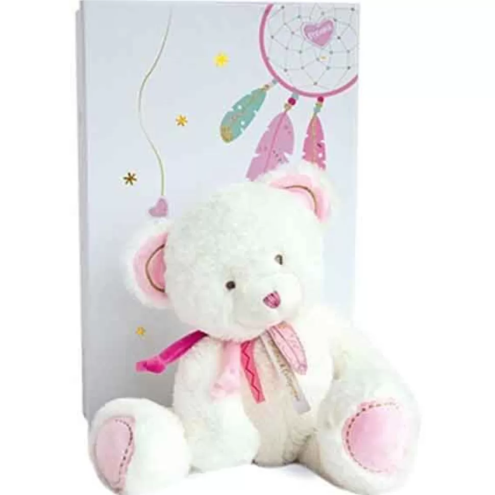 Discount Brinquedos Doudou Et Compagnie Peluche Urso Rosa Com Caixa 30Cm