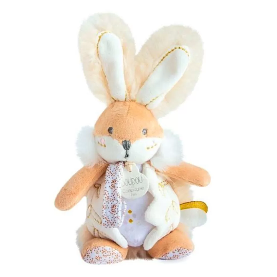 Cheap Brinquedos Doudou Et Compagnie Pelucia Coelho Com Clipe De Chupeta 21Cm