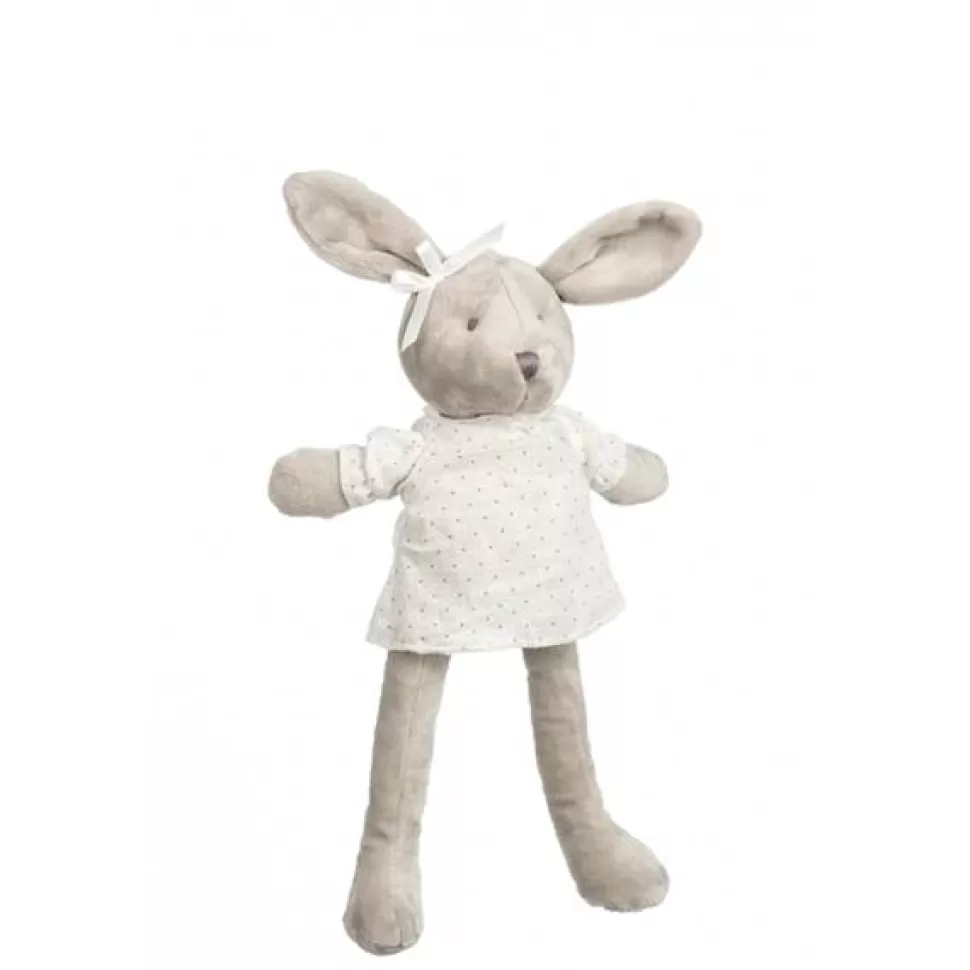 Shop Brinquedos Artesavi Pelucia Coelho Vestido Cinza 30Cm