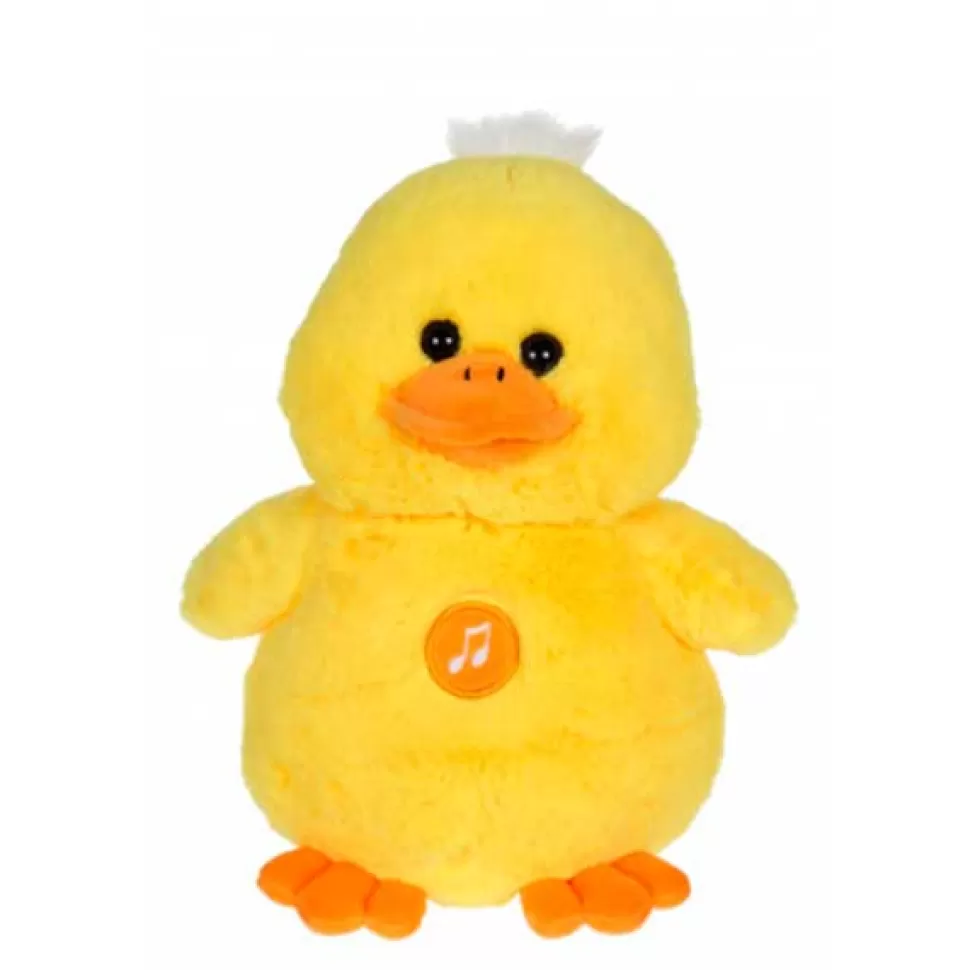 New Brinquedos Gipsy Pelucia De Pato Com Sons 22Cm