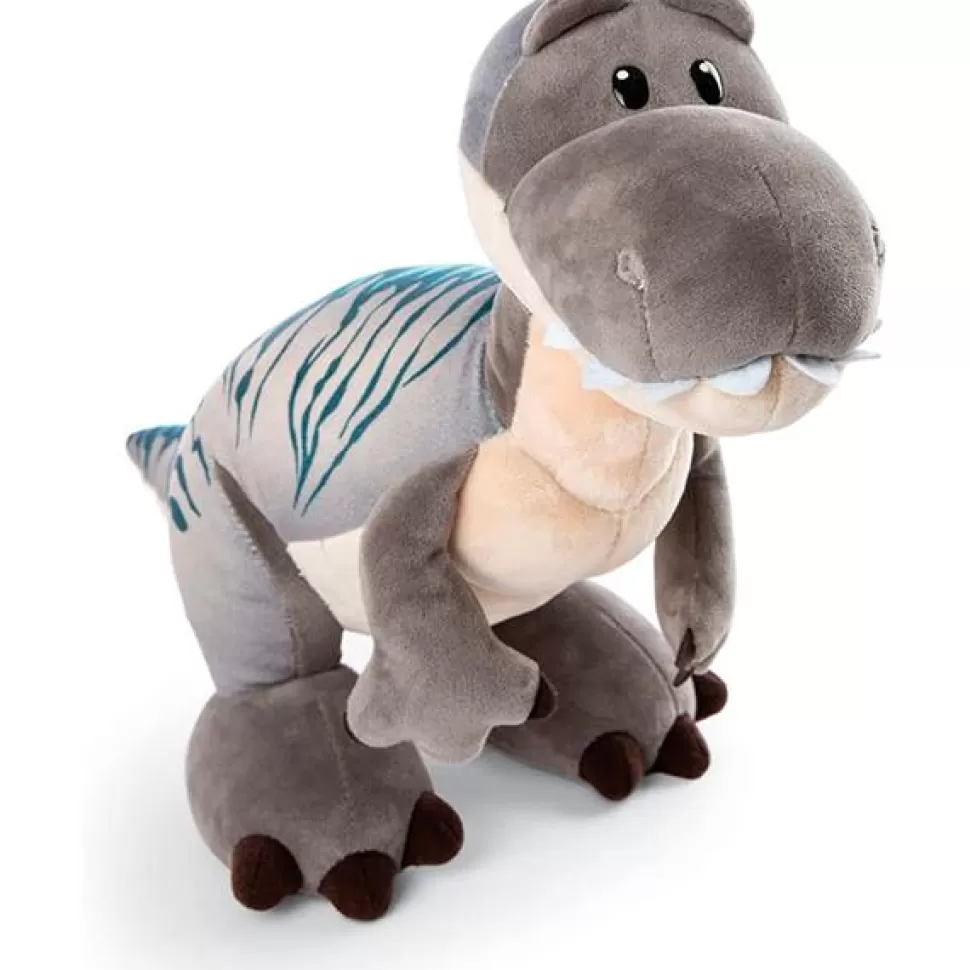 Discount Brinquedos Nici Pelucia Dino Rex Cinza 31 Cm