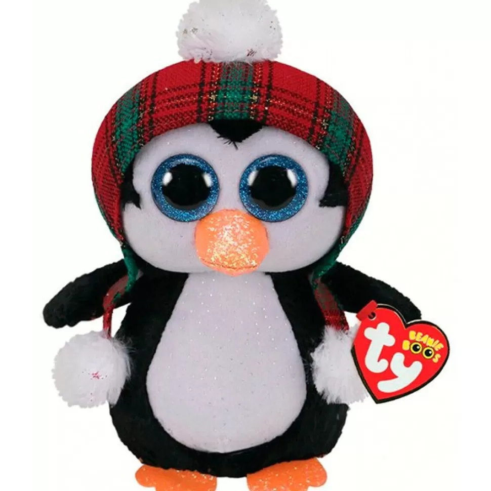 Best Brinquedos Beanie Boos Pelucia Pinguim Natal Cheer Boos 15Cm