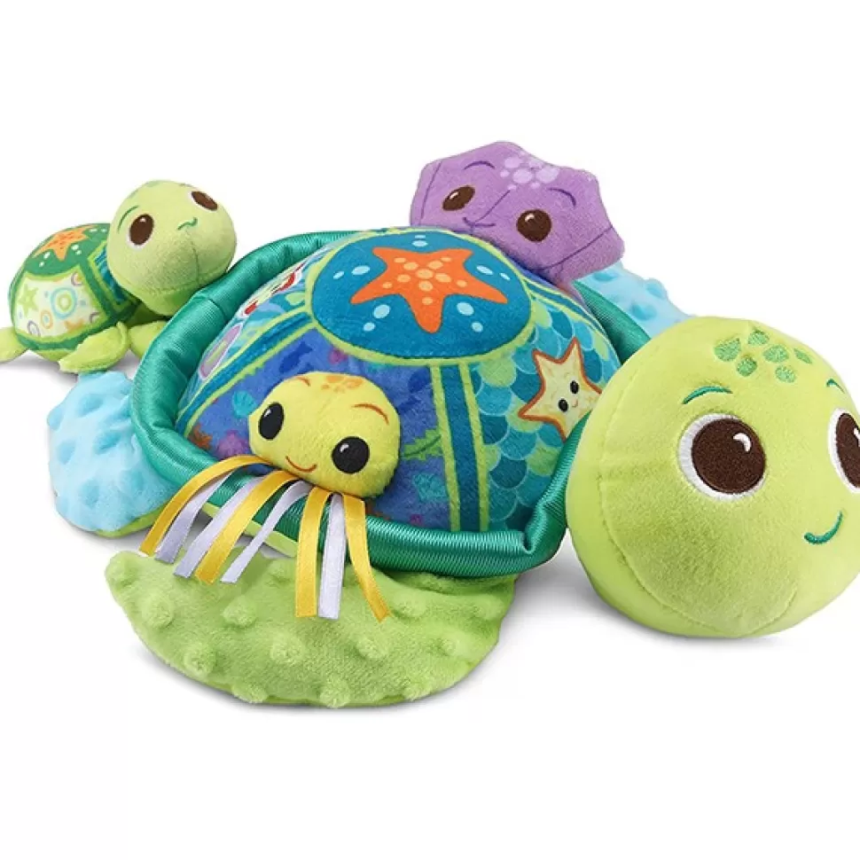 Fashion Brinquedos Vtech Pelucia Tartaruga E Bebé Com Texturas