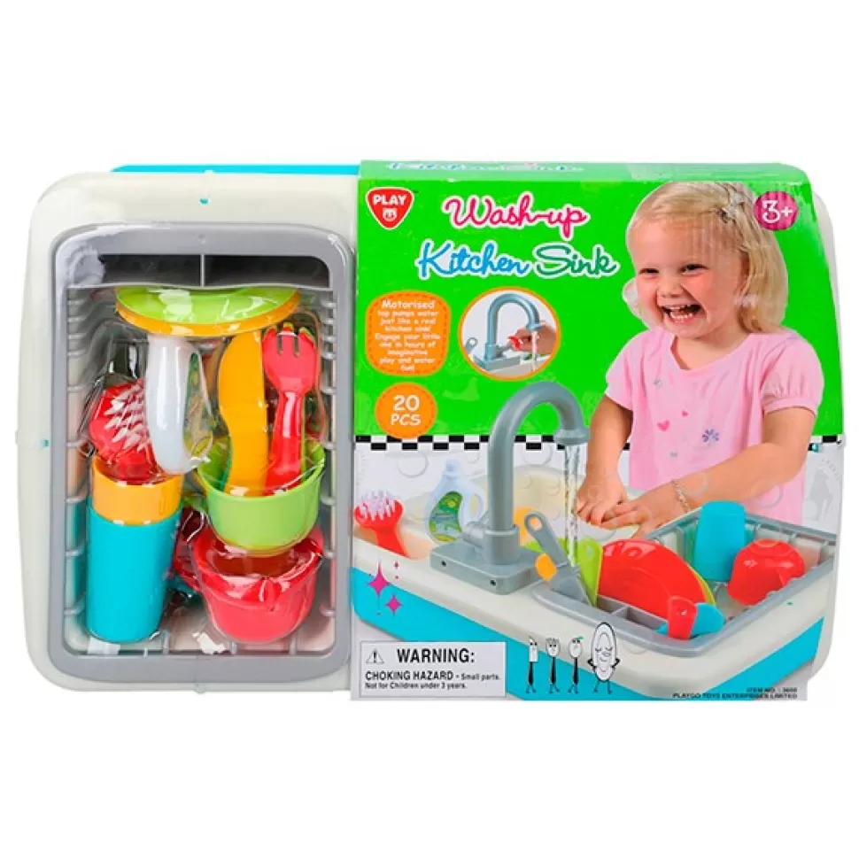 Brinquedos Color Baby Pia De Cozinha Com 20 Acessorios< Brinquedos De Cozinha
