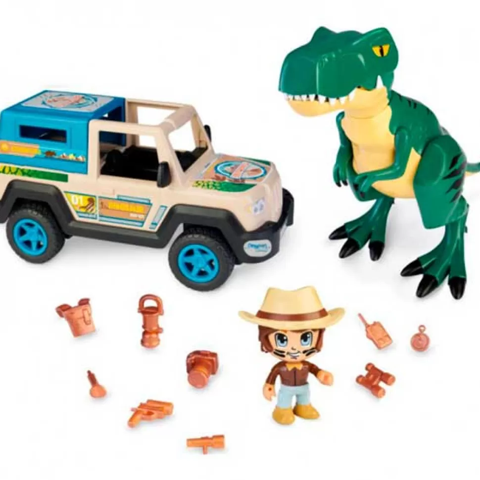 Brinquedos Pinypon Action Pinypon Action Wild Pickup Com Dino< Brinquedos De Dinossauros