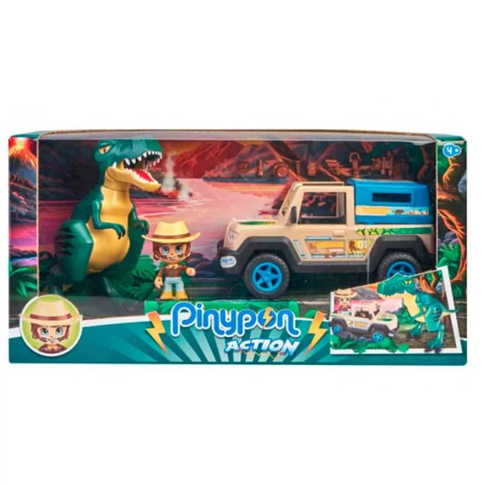 Brinquedos Pinypon Action Pinypon Action Wild Pickup Com Dino< Brinquedos De Dinossauros