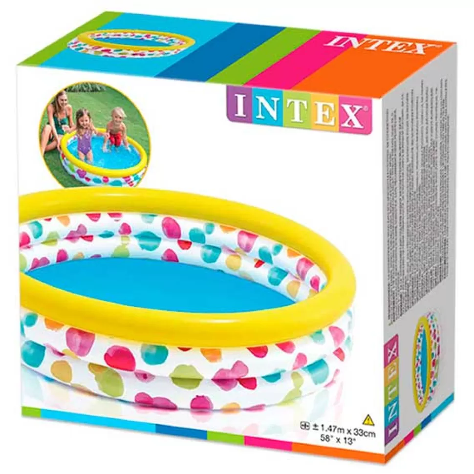 Brinquedos Intex Piscina Aneis Cores 147Cm Intex< Brinquedos Piscina