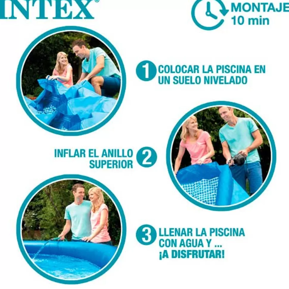 Brinquedos Intex Piscina Easy Set Com Estacao De Tratamento De Agua 305X61Cm< Brinquedos Piscina