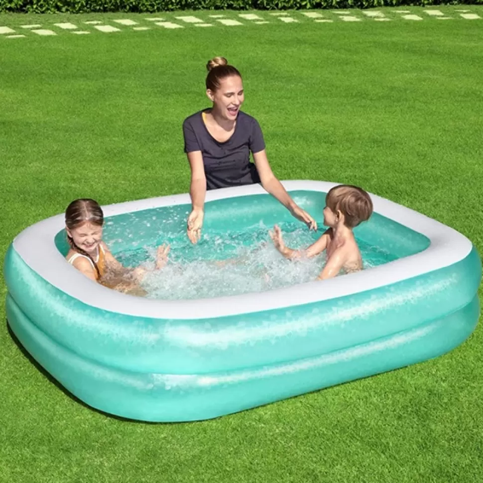 Brinquedos Bestway Piscina Retangular Azul 201X150X51Cm< Brinquedos Piscina