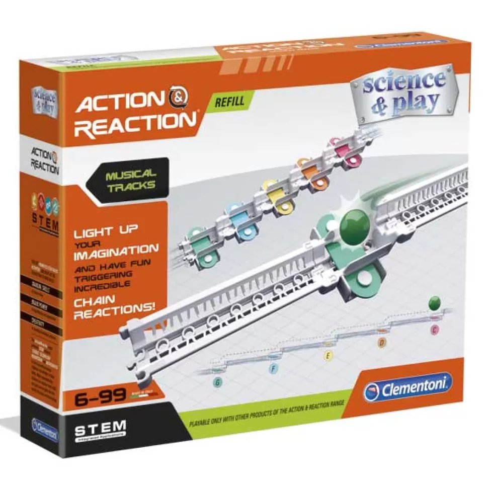 Brinquedos Clementoni Pista De Som Action & Reactionacao< Brinquedos Científicos