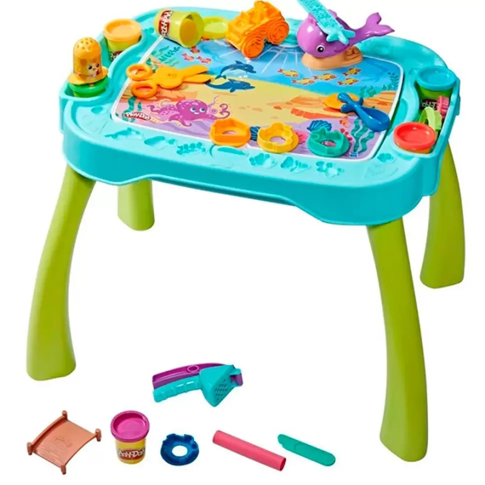 Brinquedos Hasbro Play-Doh Mesa Estacao Criativa< Brinquedos De Plasticina
