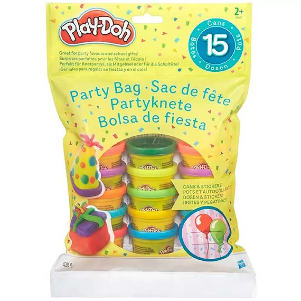 New Brinquedos Hasbro Play-Doh Saco 15 Latas De Festa
