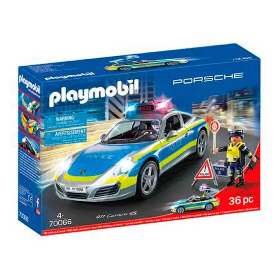 Brinquedos Playmobil City Action Playmobil 70066 Policia Porsche 911 Carrera 4S< Brinquedos De Carros