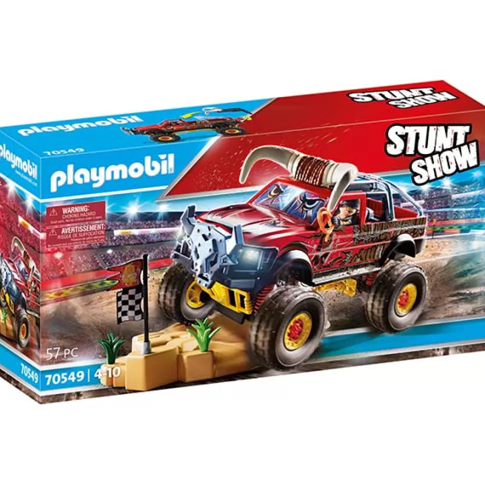 Brinquedos Playmobil Sports&Action Playmobil 70549 Show De Acrobacias Monster Truck Com Chifre< Brinquedos De Carros