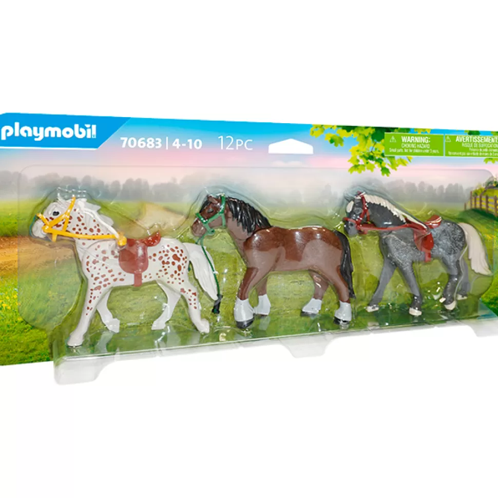 Brinquedos Playmobil Country Playmobil 70683 3 Cavalos< Brinquedos De Cavalos