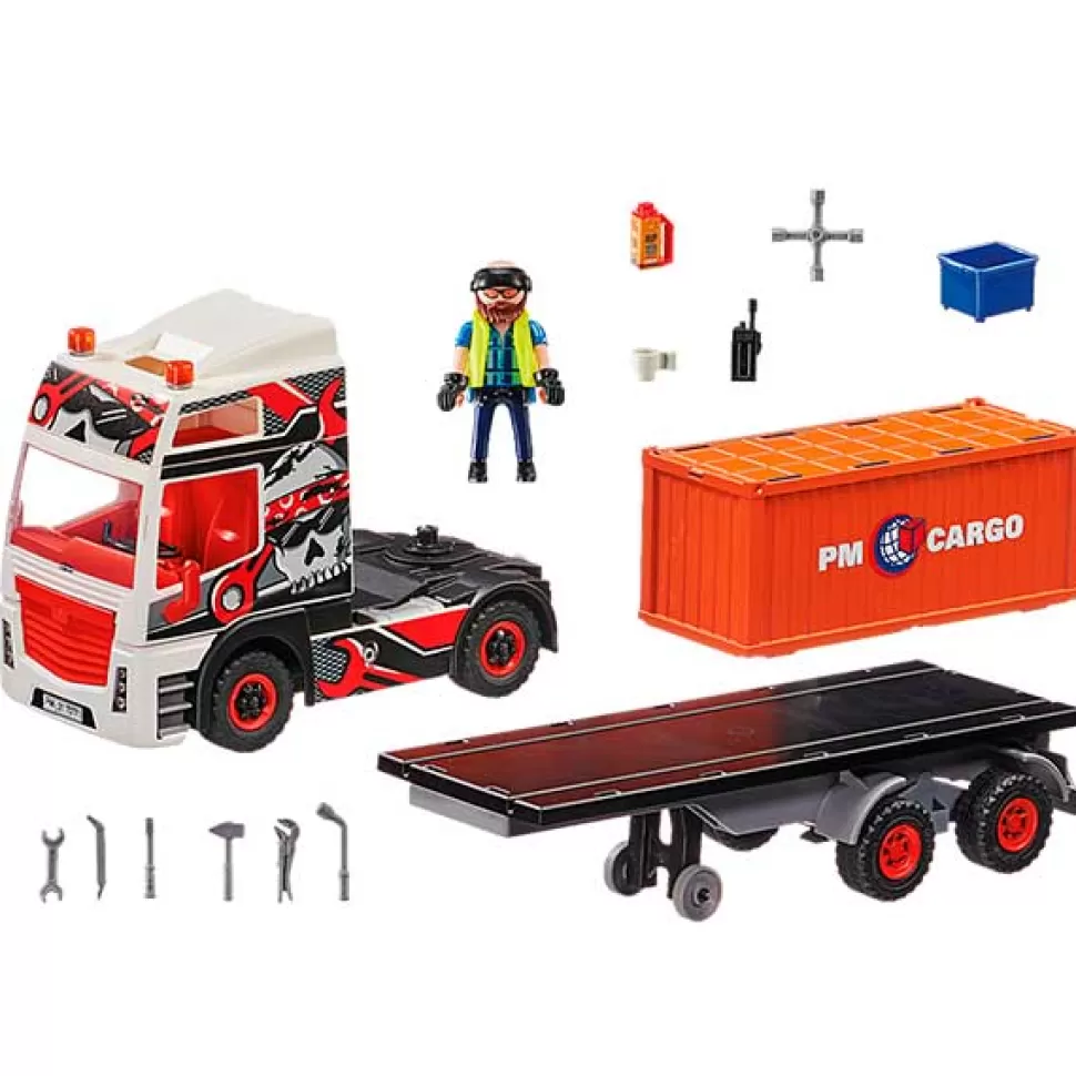 Brinquedos Playmobil City Action Playmobil 70771 Caminhao Com Trailer< Brinquedos De Camiões