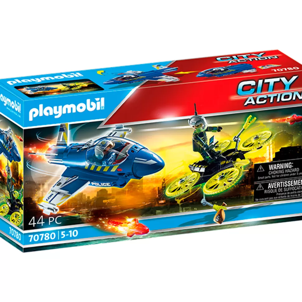 Brinquedos Playmobil City Action Playmobil 70780 Policia Aviao: Perseguicao Drone< Brinquedos De Aviões