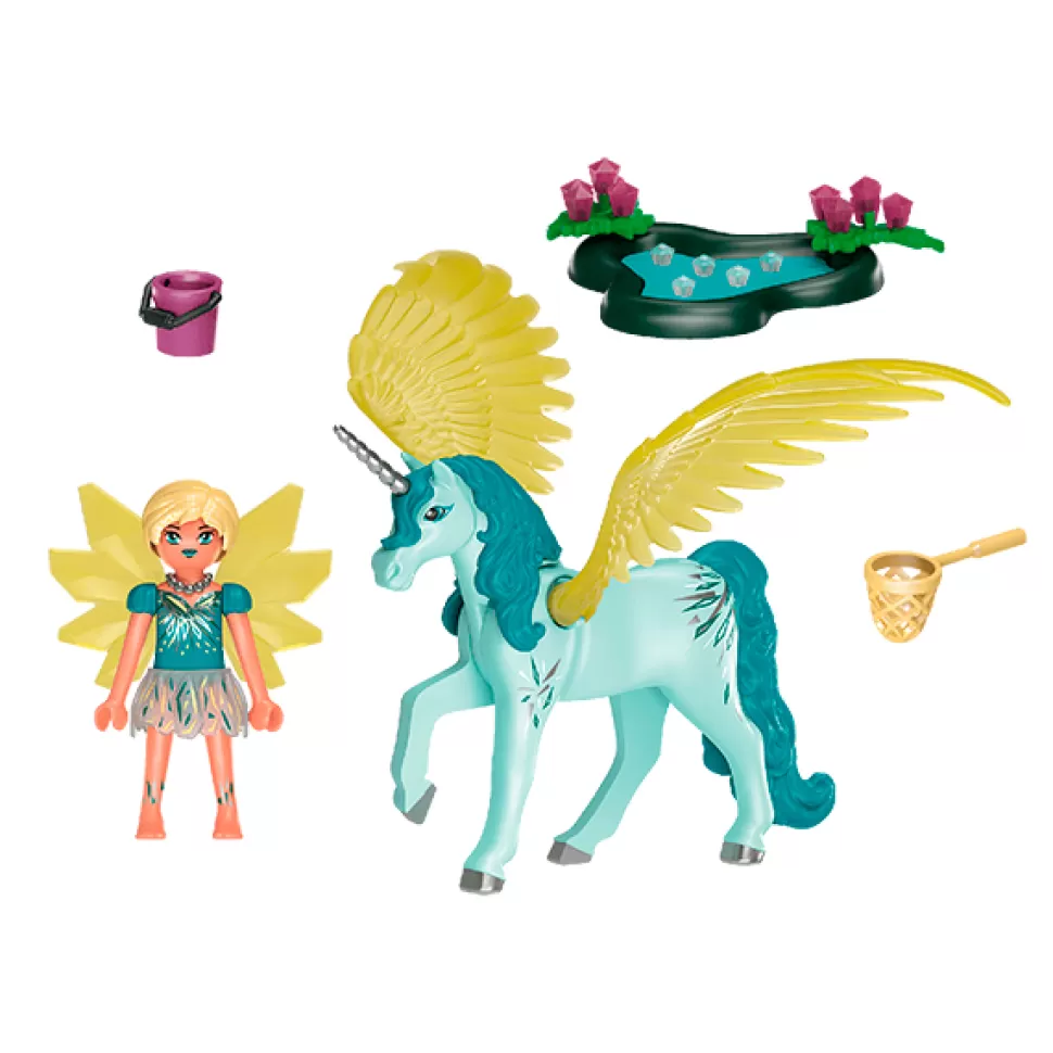 Brinquedos Playmobil Aventures of Ayuma Playmobil 70809 Crystal Fairy Com Unicórnio< Brinquedos Unicórnios