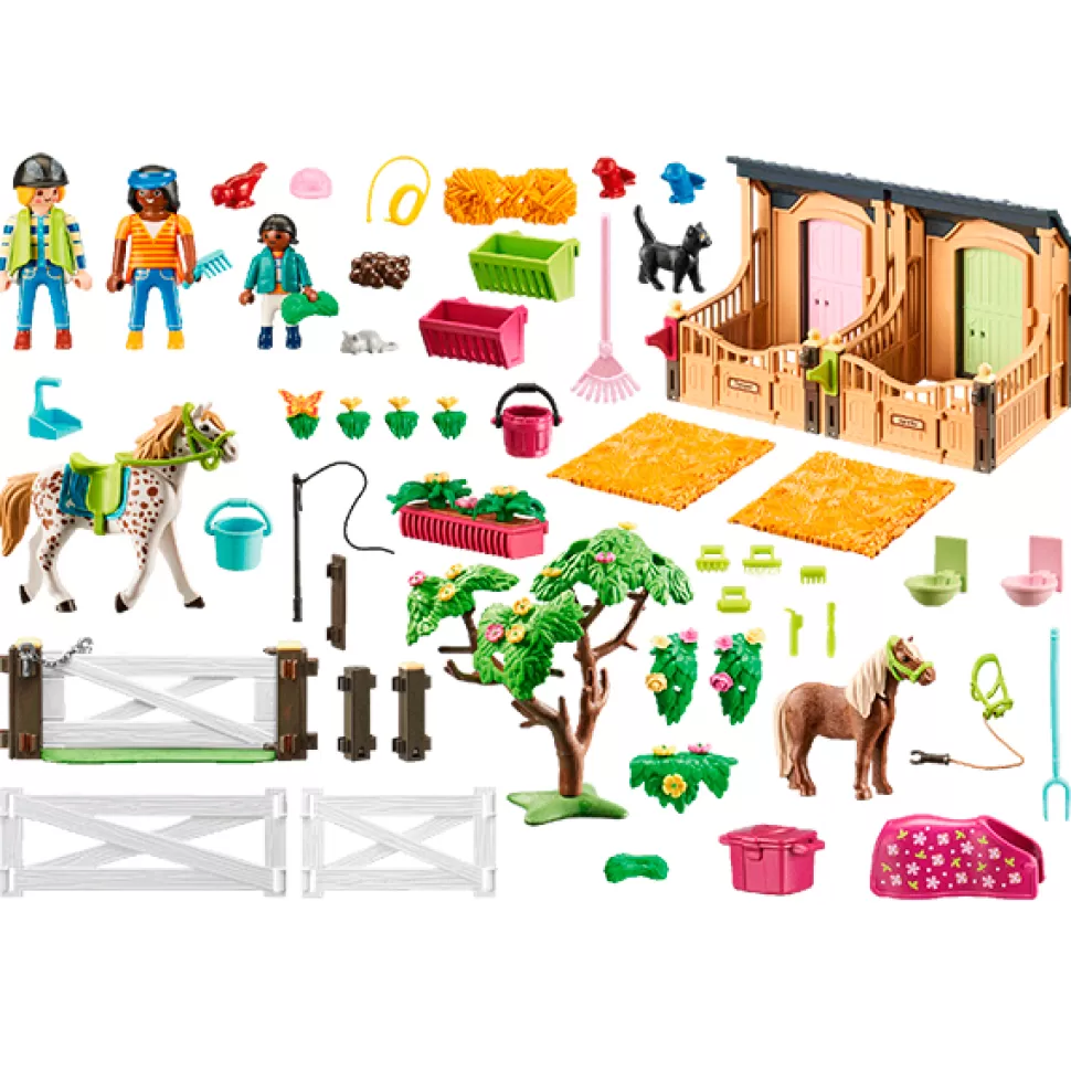 Brinquedos Playmobil Country Playmobil 70995 Aulas De Equitacao Com Boxes Para Cavalos< Brinquedos De Cavalos