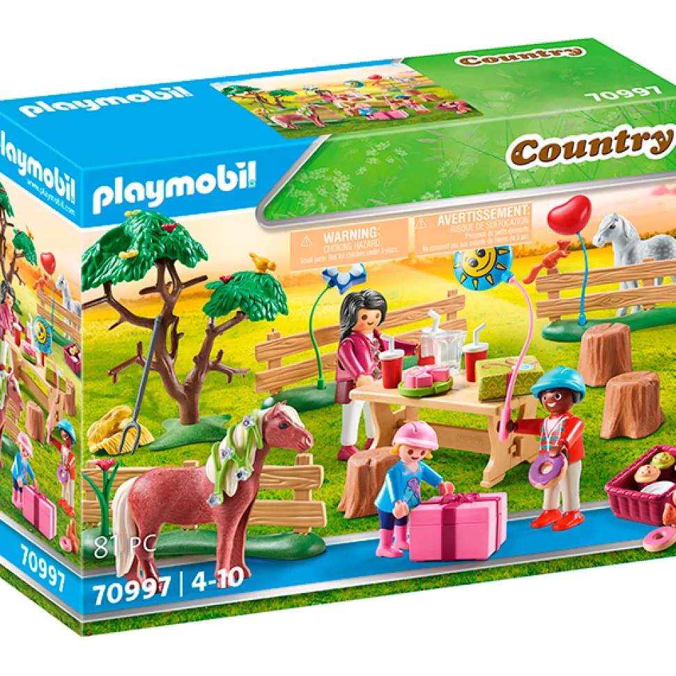 Brinquedos Playmobil Country Playmobil 70997 Festa De Aniversario Na Quinta De Poneis< Brinquedos De Cavalos