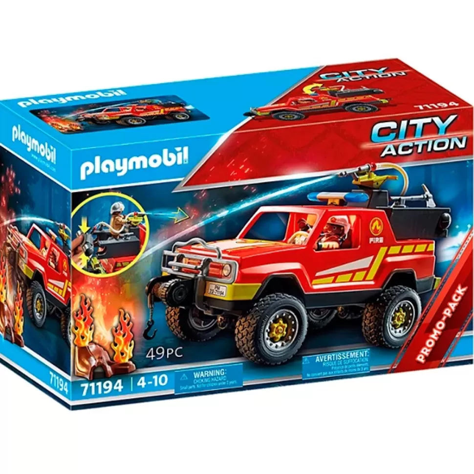 Brinquedos Playmobil City Action Playmobil City Action 71194 Camiao Dos Bombeiros< Brinquedos De Camiões