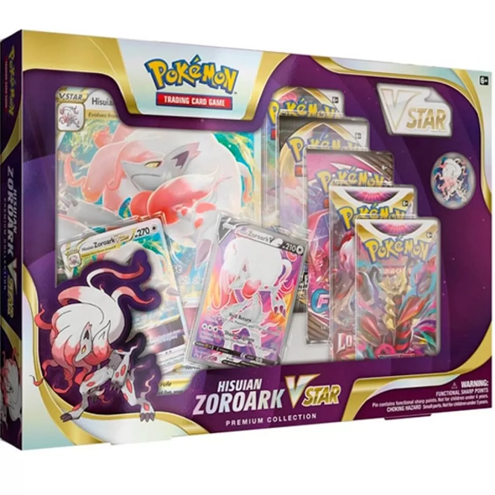 Discount Brinquedos Pokemon Pokemon Cartas Zoroark De Hisui V-Astro