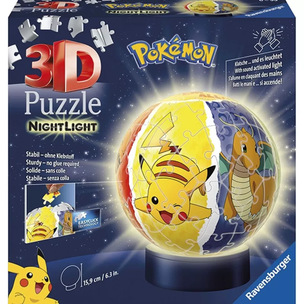 Online Brinquedos Pokemon Pokemon Quebra-Cabeca 3D Led 72P