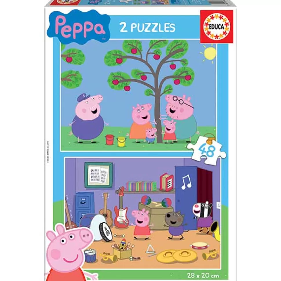 Hot Brinquedos Porquinha Peppa Porquinha Peppa Puzzle 2X48P