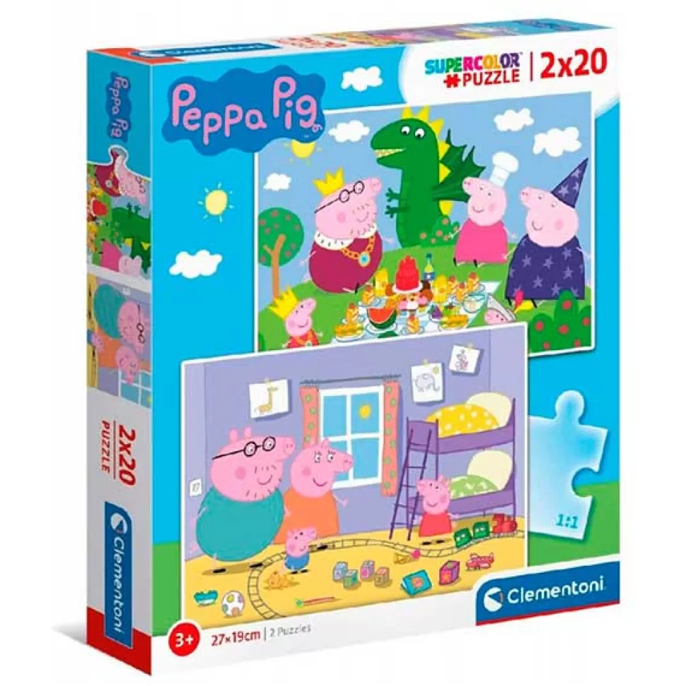 Outlet Brinquedos Porquinha Peppa Porquinha Peppa Puzzle 2X60P