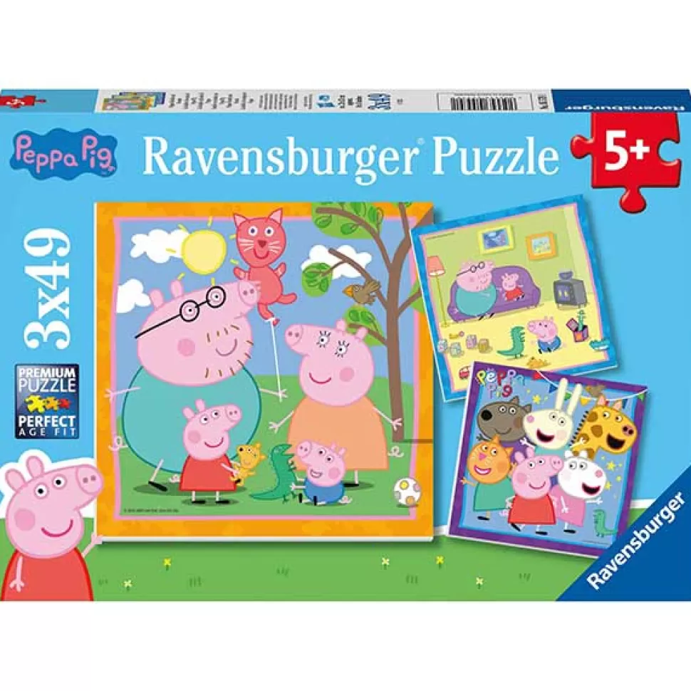Fashion Brinquedos Porquinha Peppa Porquinha Peppa Puzzle Infantil 3X49P