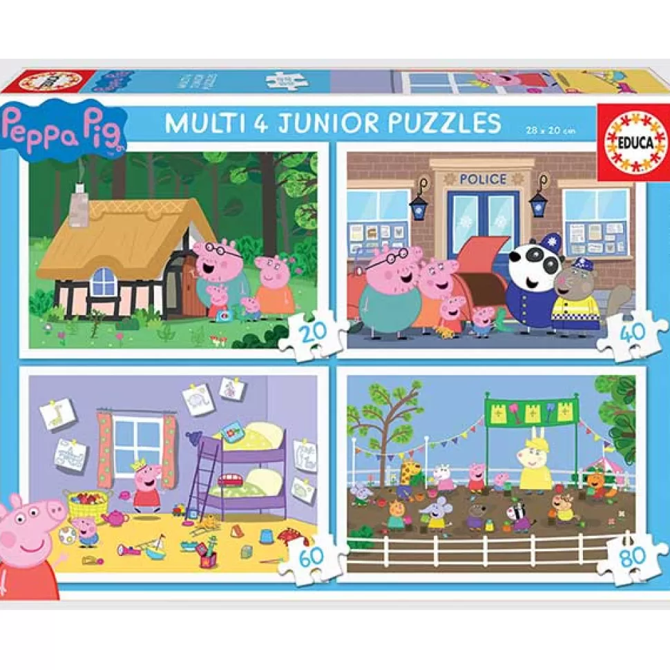 Best Brinquedos Porquinha Peppa Porquinha Peppa Puzzle Multipack 20+40+60+80P