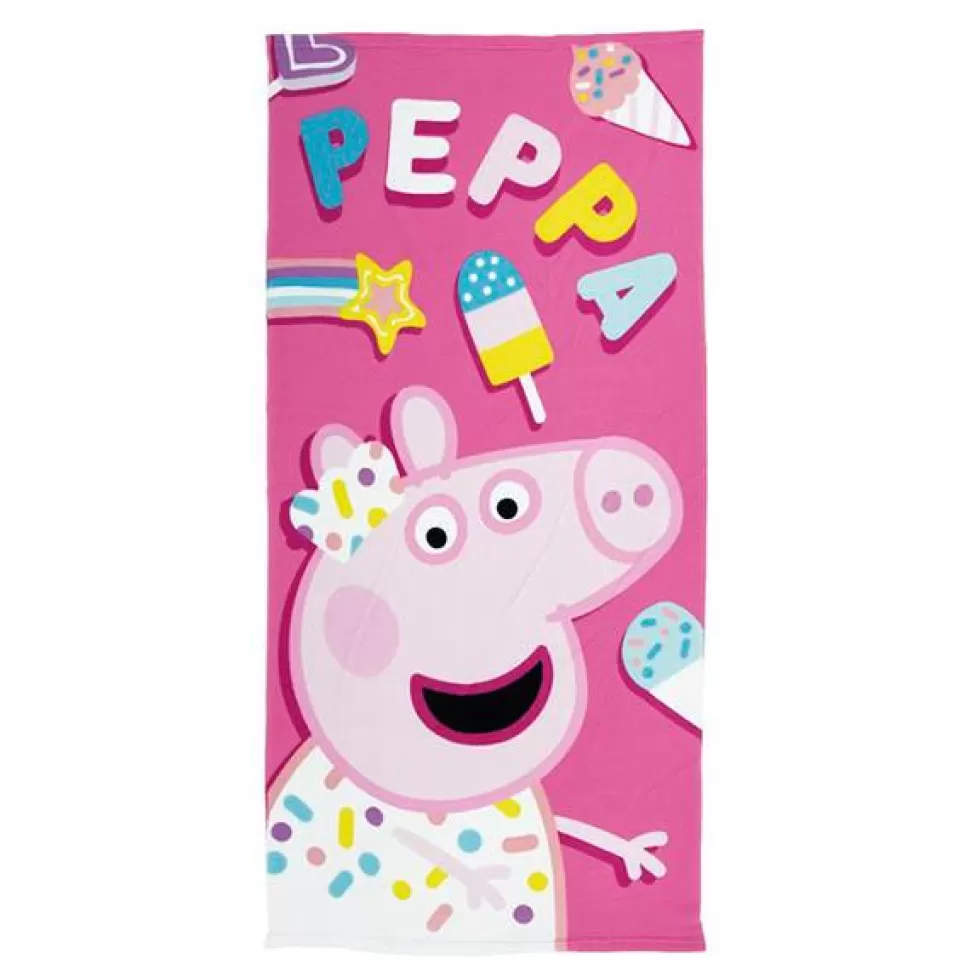 Brinquedos Porquinha Peppa Porquinha Peppa Toalha De Microfibra 140Cm< Brinquedos Piscina