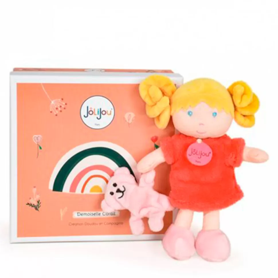 Brinquedos Doudou Et Compagnie Primeira Boneca Jolijou Corail 21Cm< Bonecas De Pano
