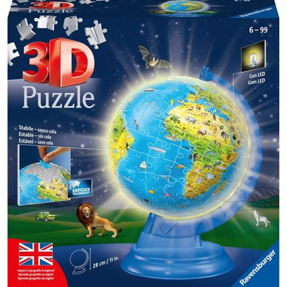 Cheap Brinquedos Ravensburger Puzzeball 3D 180P Globo Com Luz