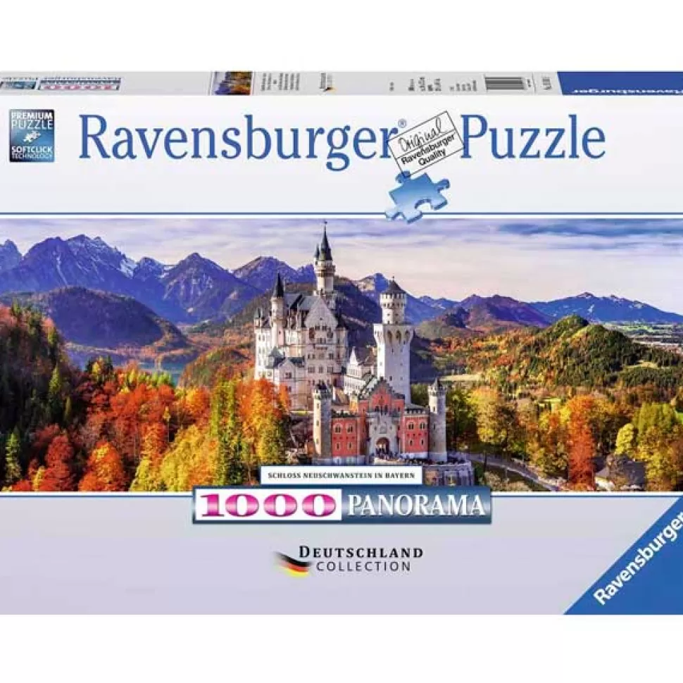 New Brinquedos Ravensburger Puzzle 1000P Castelo Neuschwanstein Panoramico
