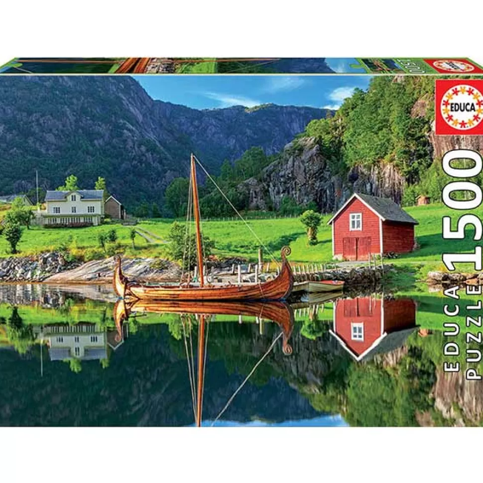 Brinquedos Educa Borras Puzzle 1500P Navio Viking< Puzzles Paisagens