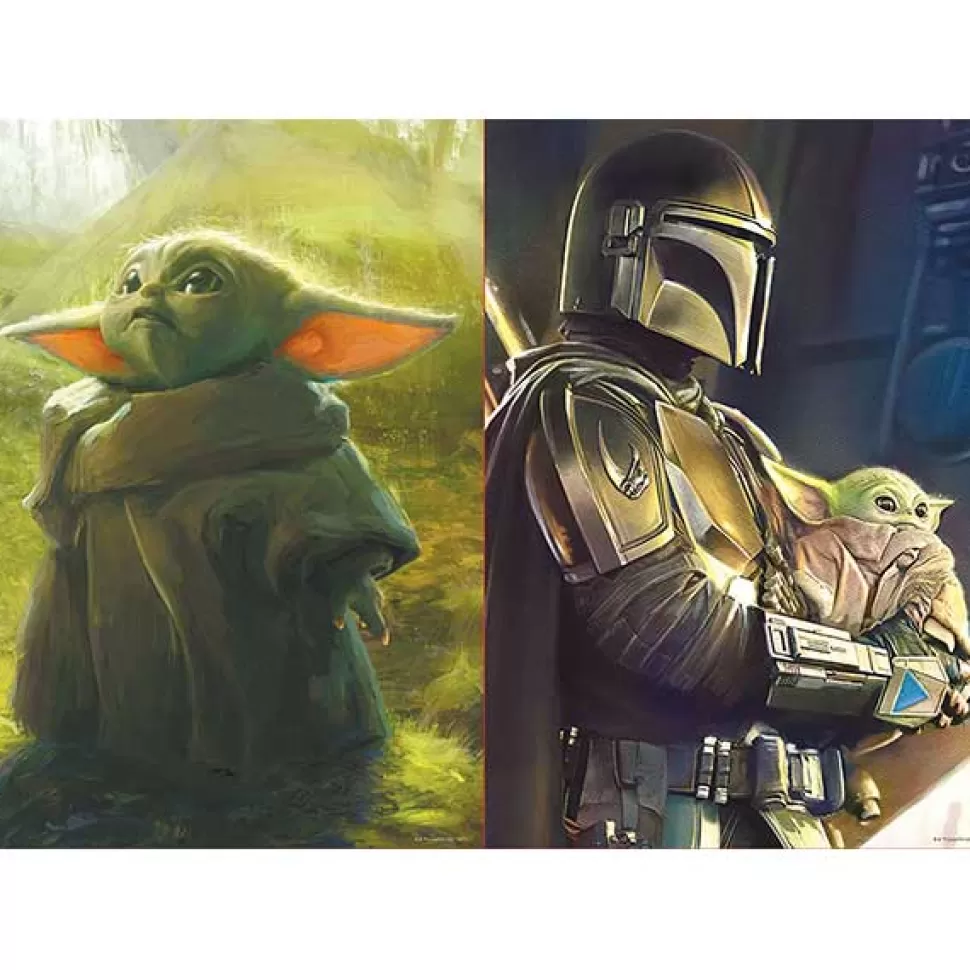 Outlet Brinquedos Star Wars Puzzle 2X100 Baby Yoda O Mandaloriano