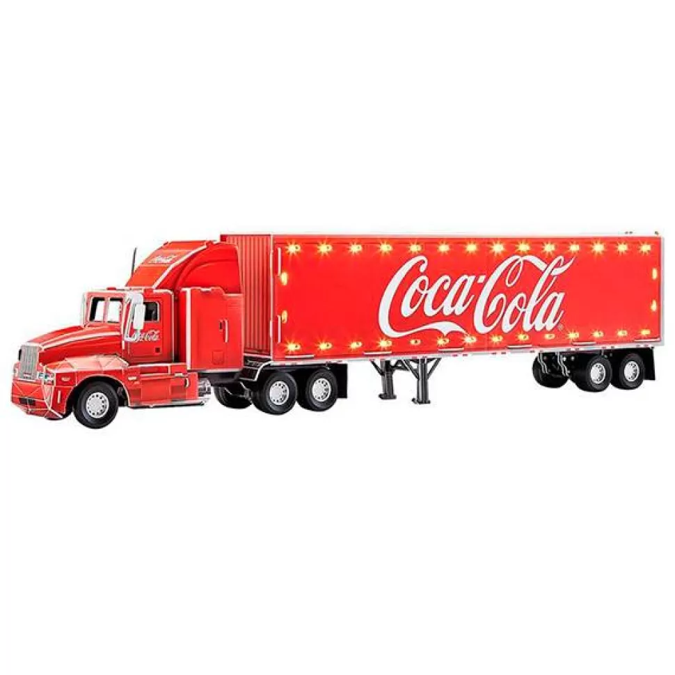 Cheap Brinquedos Coca Cola Puzzle 3D Coca-Cola Caminhao Com Luzes 59Cm
