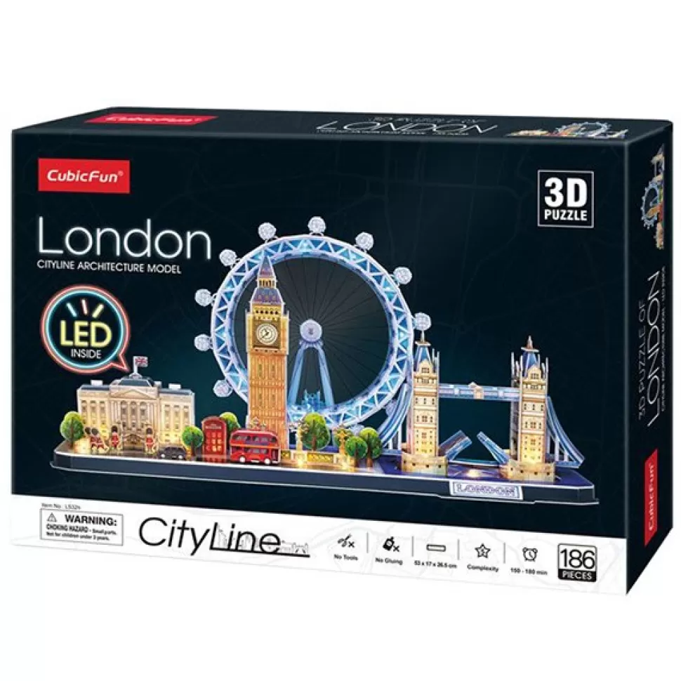 Flash Sale Brinquedos World Brands Puzzle 3D Londres Com Leds