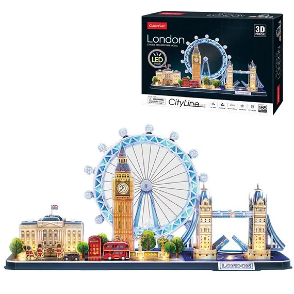Flash Sale Brinquedos World Brands Puzzle 3D Londres Com Leds