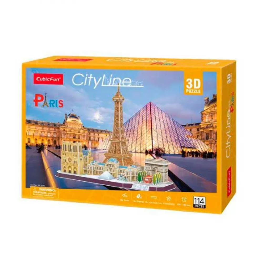 Cheap Brinquedos World Brands Puzzle 3D Paris City Line 114P
