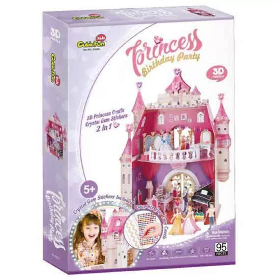 New Brinquedos World Brands Puzzle 3D Princess Birthday Party