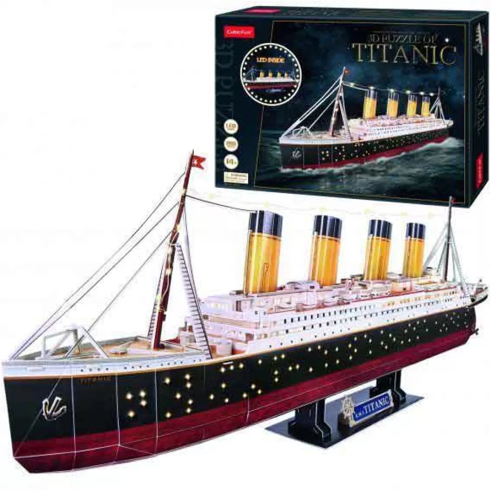 Flash Sale Brinquedos World Brands Puzzle 3D Titanic Amb Led