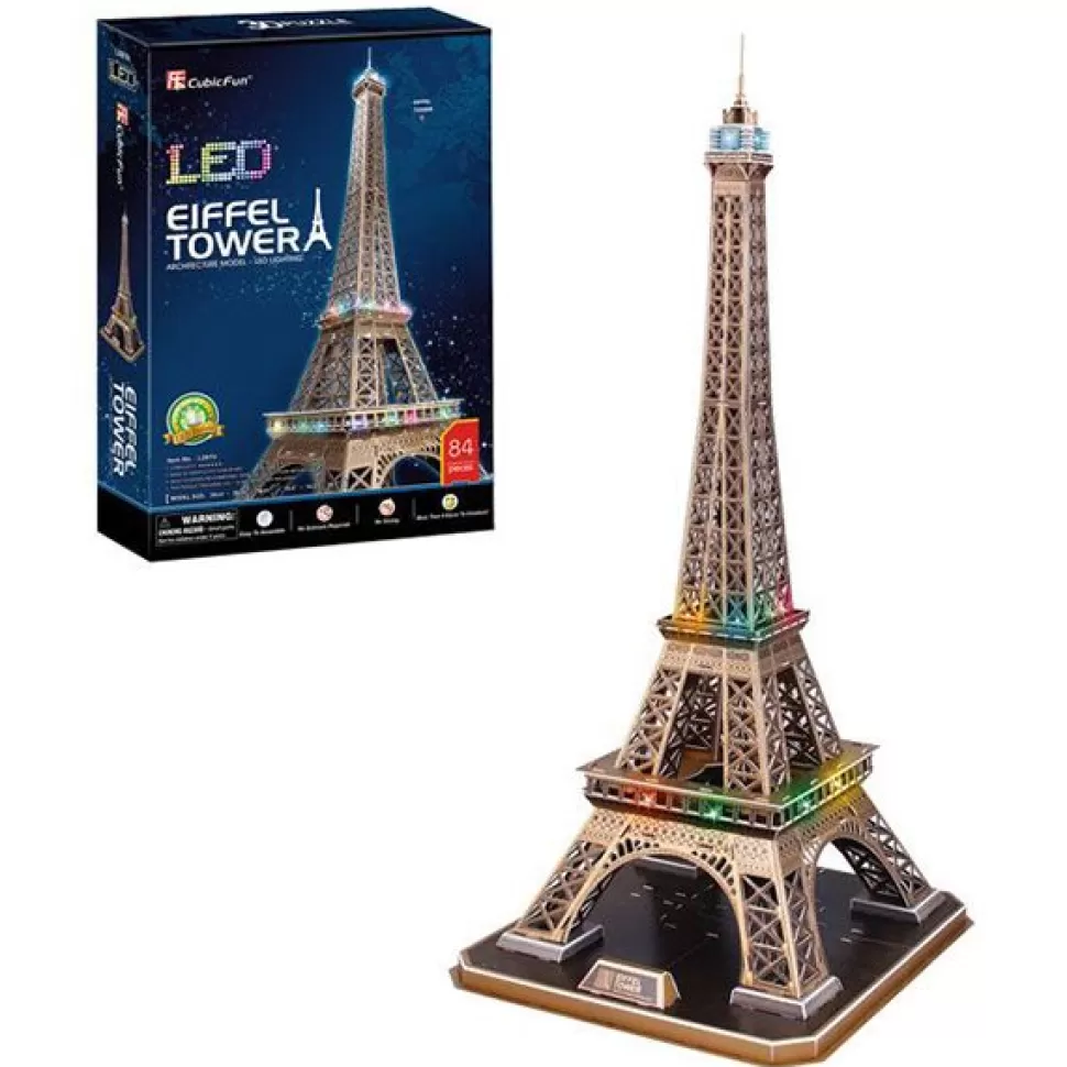Clearance Brinquedos World Brands Puzzle 3D Torre Eiffel Com Leds
