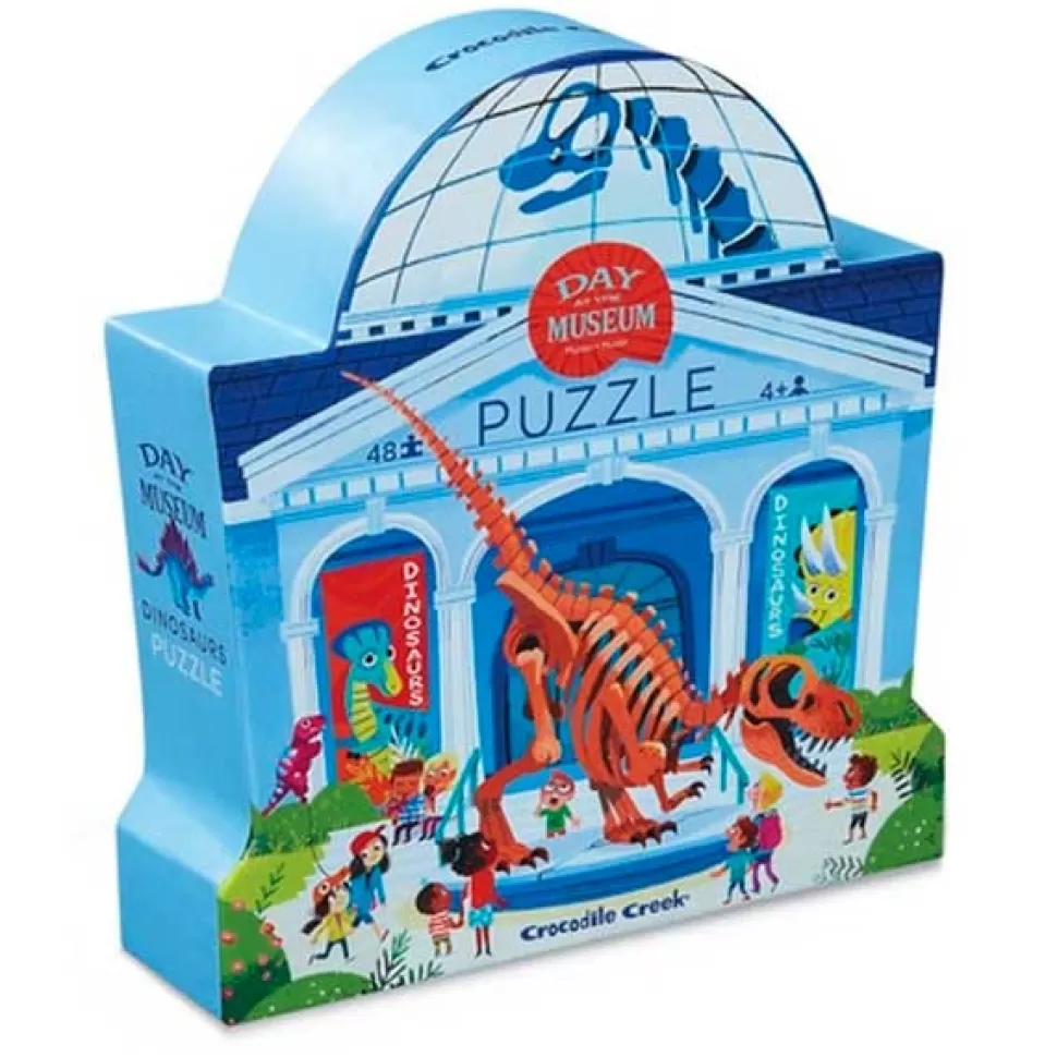 Shop Brinquedos Crocodile Creek Puzzle 48P Museum Dinos Silhouette
