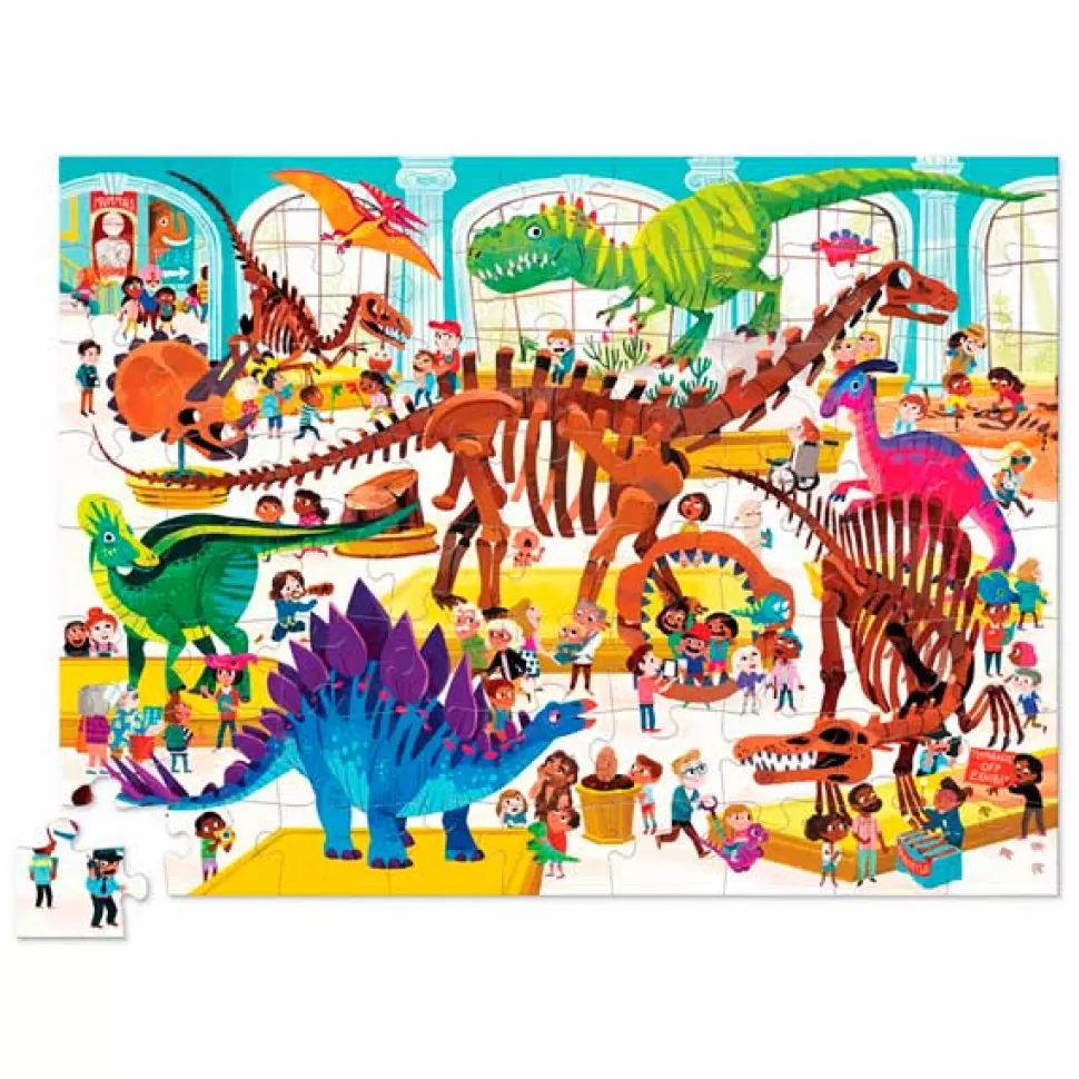 Shop Brinquedos Crocodile Creek Puzzle 48P Museum Dinos Silhouette